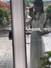 妤遇（YUUZYUUS）品牌女裝法式連衣裙女2025年春秋新款氣質(zhì)溫柔風(fēng)收腰白色高領(lǐng)裙 米白色 M 曬單實(shí)拍圖