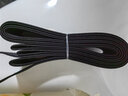 富玉5cm寬扁高彈力斜紋加厚彈力松緊帶橡皮筋褲腰褲子腰封黑色伸縮帶 黑色【2米】 曬單實(shí)拍圖