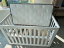Boori都靈嬰兒床進(jìn)口實(shí)木床多功能床邊床bb寶寶新生兒拼接床可移動(dòng) 薏米白+獨袋彈簧床墊 曬單實(shí)拍圖