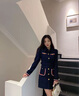 JVH香港潮牌小香風(fēng)POLO連衣裙女 2025春季新款英倫風(fēng)收腰顯瘦短裙子 藏青色 S 85-98斤 曬單實拍圖