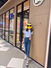 AEMAPE松緊腰牛仔褲女2025春秋季女裝寬松顯瘦九分褲彈力哈倫褲子 MX-13-1208_5302 淺藍色后腰松緊 28 建議【100-110斤】 曬單實拍圖