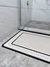 CERNI德國硅藻泥浴室地墊速干防滑墊衛生間門(mén)口吸水腳墊家用洗手間廁所 長(cháng)橫淺紋-小圓角 40*60cm【環(huán)保硅藻泥】 曬單實(shí)拍圖