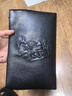 ANYSMIC奢侈高檔品牌男士手拿包男真皮時(shí)尚男包信封手袋牛皮橫款手抓 黑色 曬單實(shí)拍圖