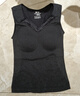 芬騰保暖內衣女士上衣【含羊毛帶胸墊】修身無(wú)袖厚款背心無(wú)痕打底 黑色 M 曬單實(shí)拍圖