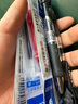 得力按動(dòng)筆芯0.5彈簧頭按動(dòng)筆替芯按動(dòng)筆中性筆筆芯黑色藍色速干筆芯按動(dòng)式紅筆芯按壓式按壓筆筆芯 40支黑+5紅+5藍（送）按動(dòng)筆 曬單實(shí)拍圖