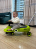 倍貝樂(lè )扭扭車(chē)兒童溜溜車(chē)1-3-6歲靜音搖搖車(chē)男女寶寶大人可坐親子妞妞車(chē) 青 【親子共乘+加大靜音輪+推桿】 防側翻嬰兒滑步車(chē)生日周歲禮物 曬單實(shí)拍圖