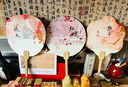 歐梵普（oufanpu）漆扇材料包diy非遺漆扇顏料扇子工具包全套套裝專用大漆空白團(tuán)扇 diy材料包（1把扇子+3色顏料） 【贈(zèng)：試色紙+手套+隔水袋】 曬單實(shí)拍圖