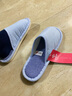 潔麗雅棉拖鞋男家居防滑情侶保暖棉鞋家用耐磨簡(jiǎn)約棉拖鞋女 細條紋淺藍 38-39 曬單實(shí)拍圖