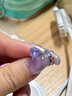 京蔻迪梔子花開(kāi)超閃淡紫色星星吊墜耳骨釘鈦合金耳蝸釘輕奢高感耳釘 耳骨釘單只桿子約1.2mm 曬單實(shí)拍圖