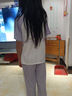 艾諾輪女童休閑套裝夏裝款兒童裝衣服中大童少女學生短袖運動長褲兩件套 YC拼接兔套裝-夏-紫色 140 建議身高130-140CM左右 曬單實拍圖