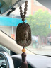 釋生活金絲楠木汽車(chē)掛飾車(chē)內2026新款男女高檔木質(zhì)汽車(chē)載后視鏡掛件 CG188-金絲楠木觀(guān)音車(chē)掛 曬單實(shí)拍圖
