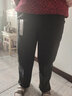 彩羊恒源祥集團中老年媽媽褲子春秋冬加絨厚高腰直筒休閑長(cháng)褲寬松外穿 暗細紋(春秋不加絨) 厚款 4XL (140-155斤) 曬單實(shí)拍圖