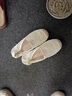 啄木鳥(niǎo)涼鞋女2025新款女鞋子女士老北京布鞋夏季護士鞋休閑媽媽漁夫鞋女 米色 37 曬單實(shí)拍圖