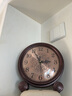 安斯艾爾美式金屬座鐘大號歐式古典家用客廳時(shí)尚臺式桌面鐘表臺鐘復古靜音 酒紅色 曬單實(shí)拍圖