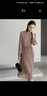 顏域立領(lǐng)長(cháng)袖粉色連衣裙春裝女士2024新款收腰顯瘦氣質(zhì)中長(cháng)款裙子 粉花 S/36 曬單實(shí)拍圖