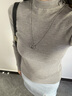 蕉內（Bananain）【劉浩存同款】熱皮702++女士高領(lǐng)毛衣羊毛衫保暖內搭女裝打底衫 【小高領(lǐng)】礦麻灰 S 曬單實(shí)拍圖