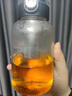 代璽泡茶玻璃杯大容量水杯男女士茶水分離杯子耐高溫便攜車載學(xué)生水杯 【杯套+長茶隔】彈蓋玻璃杯 750ml 曬單實拍圖