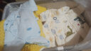 童泰秋冬婴儿衣服新生儿夹棉连体衣0-6个月宝宝哈衣 蓝色丨A款 66cm 实拍图