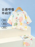 纖絲鳥(niǎo)兒童睡衣夏季薄款男女童家居服套裝透氣舒適中小童衣服 田園小熊 曬單實(shí)拍圖