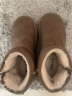 百丽保暖舒适雪地靴女潮流短靴B1729DD3 棕色 37 实拍图