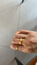 周生生黃金戒指活口 六字大明咒 足金男女婚嫁可作對戒90212R計價(jià)4.7克 曬單實(shí)拍圖
