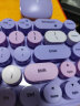 摩天手(Mofii) i豆无线复古朋克键鼠套装 可爱便携办公键鼠套装 鼠标 电脑键盘 笔记本键盘 紫色混彩 实拍图