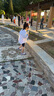 FILA斐樂(lè )兒童配件帽類(lèi)2025年夏季新款男女小童空頂帽 深瓔藍色-NV L 曬單實(shí)拍圖