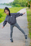 巴拉巴拉兒童加絨打底褲中小童女童保暖褲子秋冬長(cháng)褲 深花灰00102 110 曬單實(shí)拍圖