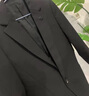 羅蒙高端休閑西服套裝男士潮流修身小西裝外套商務(wù)結婚伴郎禮服青年 黑色西服+褲子+深灰襯衫(模特同款) 3XL (建議拍大一碼版型修身) 曬單實(shí)拍圖