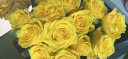 斗南基地直批发玫瑰鲜花全国速递配送女友生日礼物家用水养插花 黄玫瑰18支+2支（防损） 实拍图