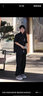 普戈斯胖子超大碼夏季男士短袖襯衫寬松大碼冰絲襯衣學(xué)生外套休閑套裝 【兩件裝】黑色襯衫+T恤 4XL 190斤至210斤可穿 曬單實拍圖