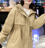 清雅若蘭派克服外套女棉衣2025冬季新款收腰顯瘦休閑百搭加絨加厚棉服風(fēng)衣 卡其色 XL （118-130斤左右） 曬單實(shí)拍圖