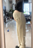 嫚熙（EMXEE）超皮孕婦秋衣秋褲套裝秋冬哺乳月子服保暖內(nèi)衣 粉膚色帶罩杯【高暖發(fā)熱珍珠絨】 L 曬單實(shí)拍圖