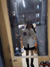 乖米豆菱格棉服女冬季棒球服新款加厚棉衣寬松設計感小眾棉襖夾棉外套潮 米白色【加棉加厚】 L 曬單實拍圖