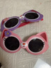 卓娛兒童太陽(yáng)鏡小孩卡通眼鏡男女童墨鏡遮陽(yáng)眼鏡潮流 紫色 曬單實(shí)拍圖