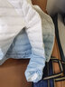 鴨鴨羽絨服女短款秋冬新品小個子漸變連帽休閑輕薄時尚外套HP 漸變藍(lán)色 L (165) 曬單實拍圖