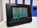 SEIKO日本精工時(shí)鐘溫度日歷夜燈鬧表貪睡學(xué)生鐘表彩色屏電子臥室鬧鐘 曬單實(shí)拍圖