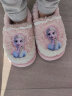 迪士尼（Disney）儿童棉拖鞋女童秋冬季保暖毛绒拖鞋居家室内防滑棉鞋粉\包跟34\35 实拍图
