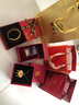中國(guó)黃金（CHINA GOLD）黃金鎖包寶寶金鎖福字鎖包嬰兒長(zhǎng)命鎖掛墜新生兒滿(mǎn)月周歲百天禮物 約4g【好運(yùn)連連福鎖】 曬單實(shí)拍圖