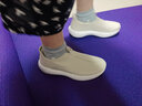 安踏自在鞋丨一腳蹬女鞋透氣運動(dòng)鞋2026冬季簡(jiǎn)約休閑鞋懶人鞋健步鞋女 泥沙灰-5 37.5 曬單實(shí)拍圖