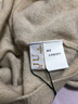 金菊100%山羊絨打底毛衣純色時(shí)尚保暖半高領(lǐng)女式羊絨衫 米駝 S  曬單實(shí)拍圖