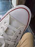 匡威（Converse）經(jīng)典帆布鞋男 AllSTAR 透氣休閑鞋子 白色運(yùn)動(dòng)板鞋女 101000 43 曬單實(shí)拍圖