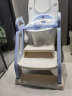 世纪宝贝（babyhood）儿童马桶辅助器 加大宝宝坐便圈阶梯架座便器 抑菌软垫 132天空蓝 实拍图
