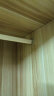 莉云居 衣柜推拉门经济型卧室小衣橱 简易木质衣柜 浅胡桃色+白色移门 B款长140高190 实拍图