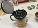 金灶（KAMJOVE） 加厚耐熱玻璃泡茶壺全玻璃內(nèi)膽飄逸杯泡茶器辦公室泡茶神器茶壺 TP-902（500ml）黑色 曬單實拍圖