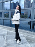 西域駱駝 VANCAMEL沖鋒衣女男可拆卸加絨短外套學(xué)院風(fēng)連帽上衣三合一滑雪登山服學(xué)生23658象牙白-女XS 曬單實(shí)拍圖