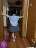金日滿女童套裝夏季學(xué)院風(fēng)2024新款寬松透氣女孩JK制服洋氣百褶裙襯衫 領(lǐng)帶襯衫百褶裙套裝[送領(lǐng)帶] 120cm 曬單實(shí)拍圖