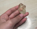 天然水晶宝石石头奇石矿石标本原石摆件地质教学科普摆件 黄水晶一块(2-3cm) 实拍图