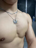 戚小米太陽(yáng)神雙層項鏈男潮嘻哈鈦鋼鎖骨鏈吊墜高級感男女百搭疊戴蛇骨鏈 太陽(yáng)神鈦鋼雙層項鏈 曬單實(shí)拍圖