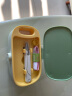 川诺家用多功能针线收纳盒针线盒针线包套装手缝针收纳盒黄绿色6809 实拍图